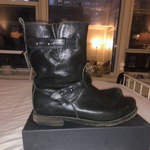 Rag & Bone Black Moto Boots Size 39